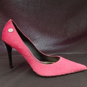Rock & Republic Shoes Pink Pony Hair New Size 36.5